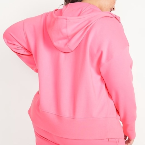 🍬 BARBIE PINK DYNAMIC FLEECE ZIP UP HOODIE 🍬 - Picture 2 of 4